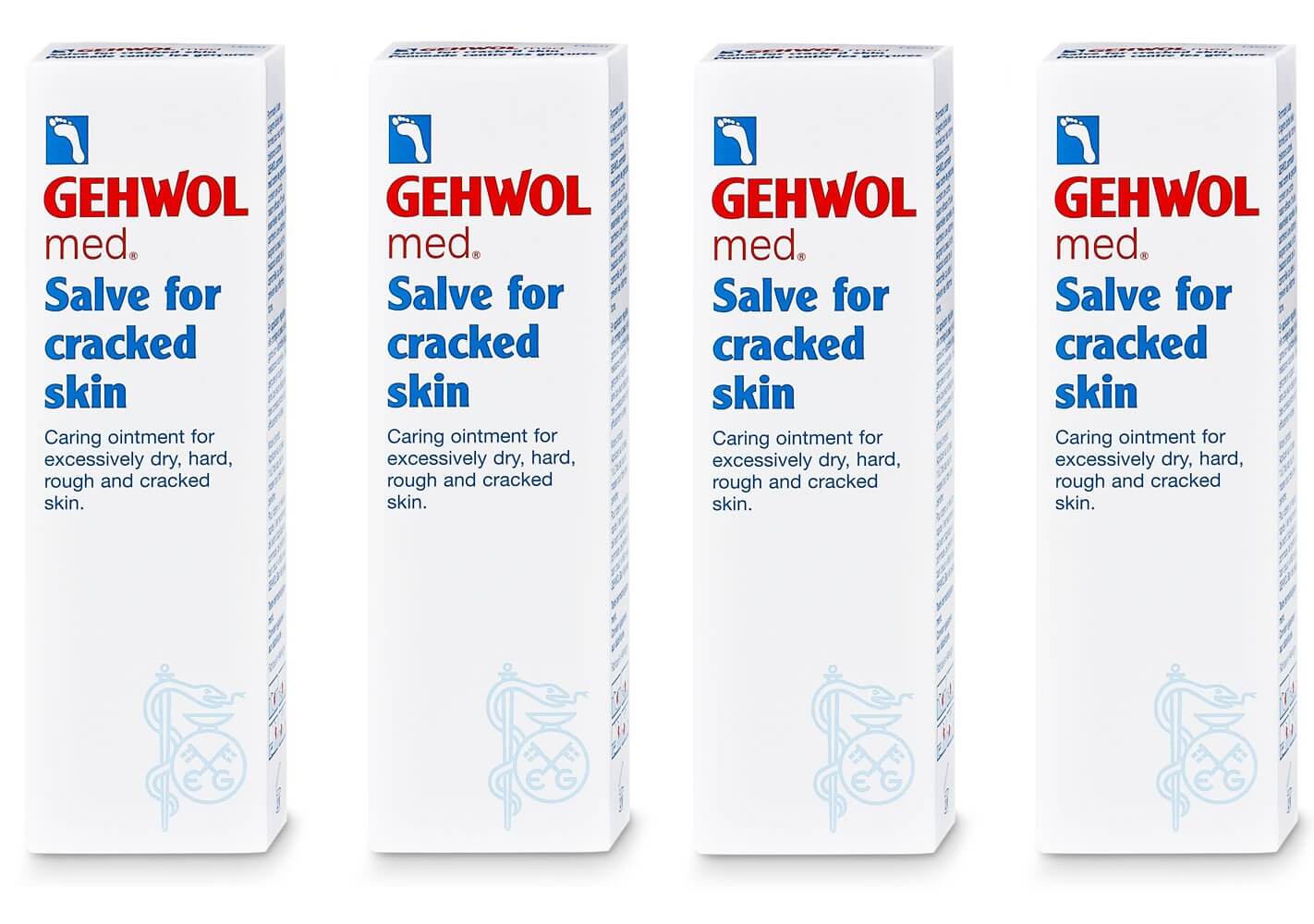 Gehwol Revne Salve - Til Meget Tør, Ru, Revnet Hud - 500 ml i 4x125 ml tube