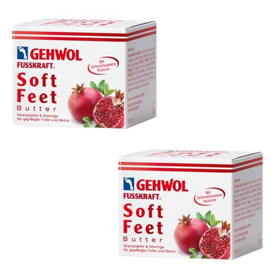 Gehwol Soft Feet Butter Granatæble 200 ml i 2x100ml dåser